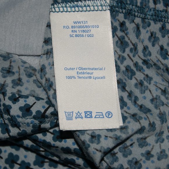 BODEN Blue Floral Knit 'Audrey' Dress sz 12 - Picture 6 of 7